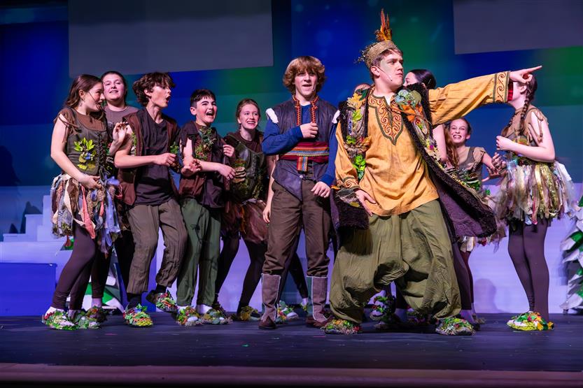 Students onstage